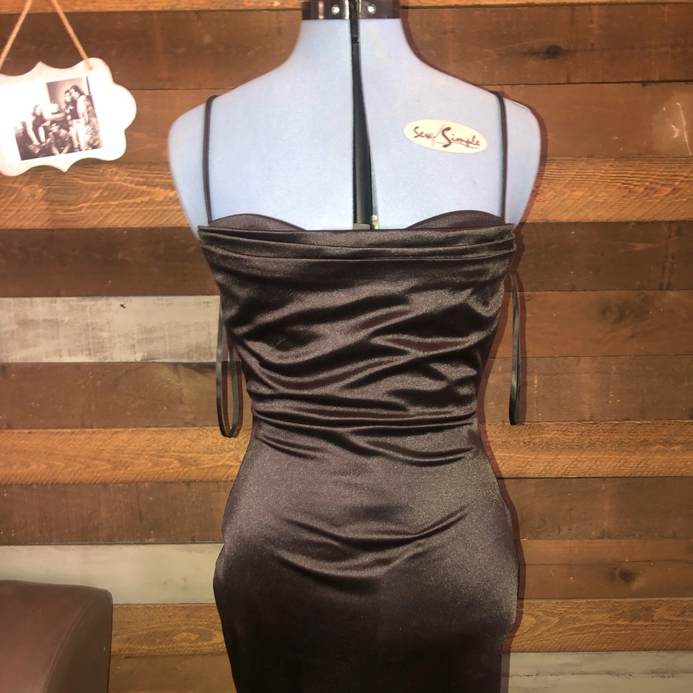 Windsor Black Evening Prom dress,Medium, High Slit